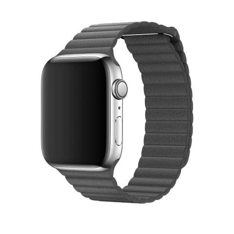 Кожаный ремешок Leather Loop на Apple Watch 38/40/41mm Space grey